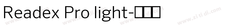 Readex Pro light字体转换